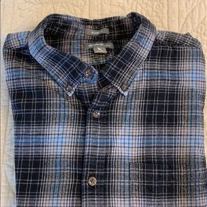 Relaxed for cotton flannel long sleeve shirt